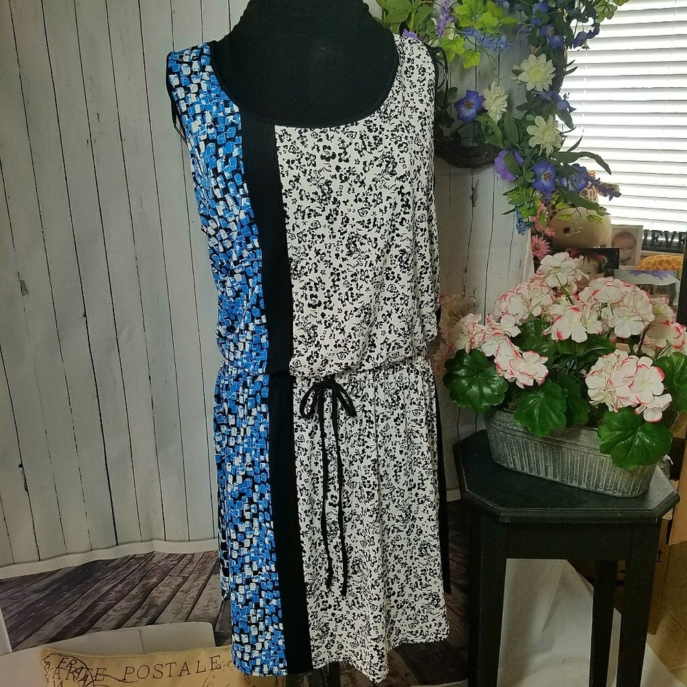 New LONDON TIMES Petite Stretch Knit Print Dress